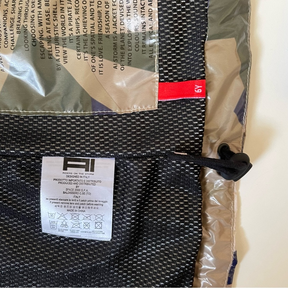 Al Riders On The Storm Boys Camo/Geometric Windbreaker Jacket - 6Y - Picture 15 of 15